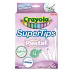 PLUMONES DELGADOS COLORES PASTEL CON 12 - CRAYOLA
