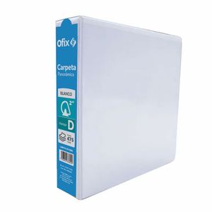 Carpeta Arillo 2 D Blanca Panoramica Ofix 16767/1 Ofix