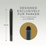 CARTUCHO PARA PLUMA FUENTE PARKER TINTA NEGRA