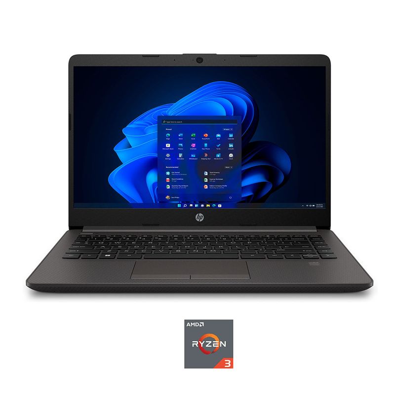 LAPTOP HP 245 G9 14 HD, RYZEN 3-3250U, 8GB RAM, 512GB SSD , WIN11HOME, NEGRO