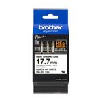 Cinta Brother HSE241 Termorretráctil Ancho 177mm Texto Negro Sobre Fondo Blanco