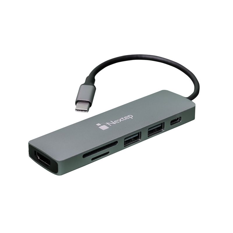 HUB 6 EN 1 USB TIPO C A USB 30/HDMI/LECTOR SD Y TF