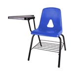 SILLA PUPITRE ESCOLAR C/PALETA PLASTICA C/PARRILLA