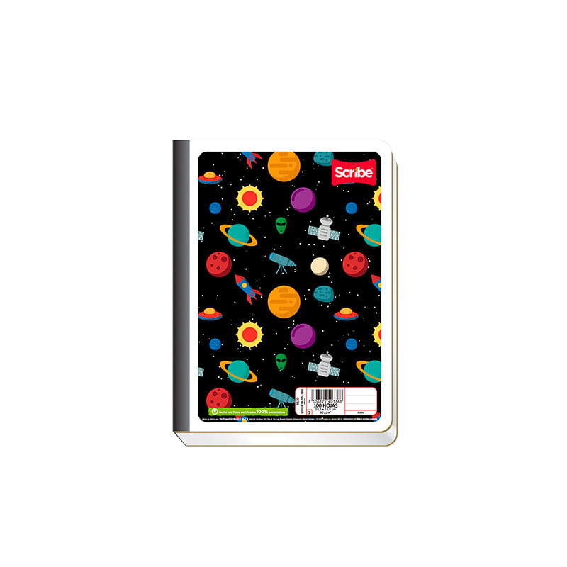 LIBRETA COSIDA POCKET 100H RAYAS MEGA