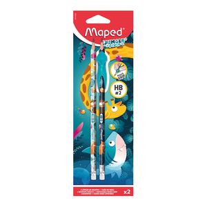 Lapiz Grafito Con Goma #2 Triangular Jungle Fever Blt C/2 851819Zm