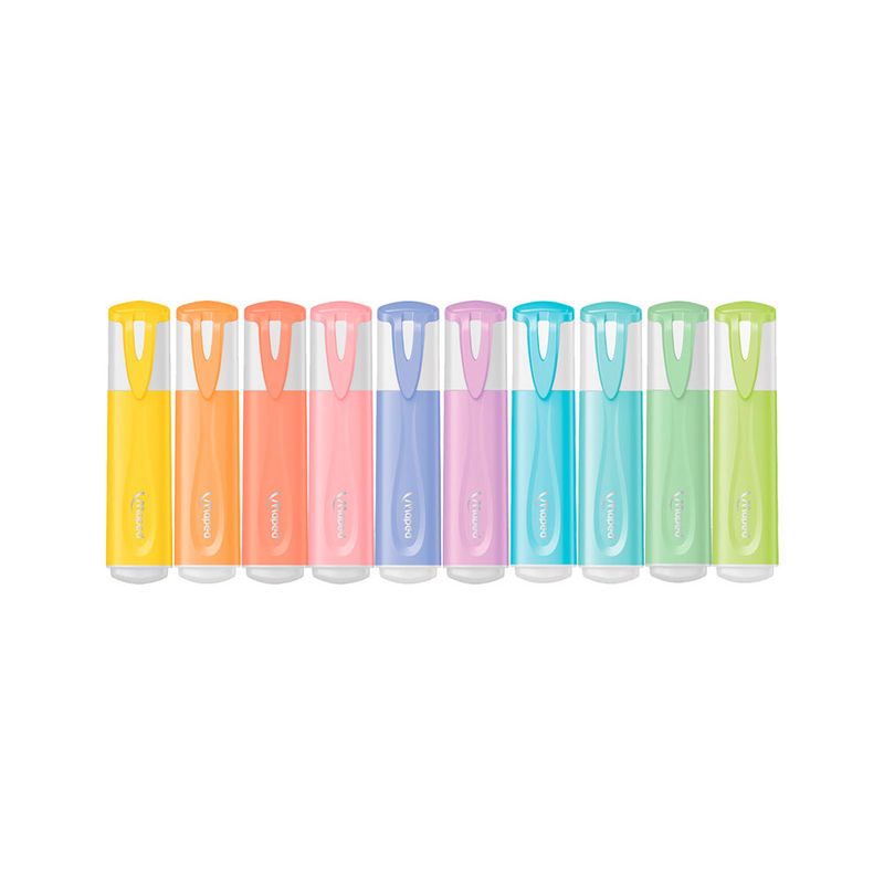 MARCADOR FLUORESCENTE COLORES SURTIDOS CON 10PZAS PASTEL