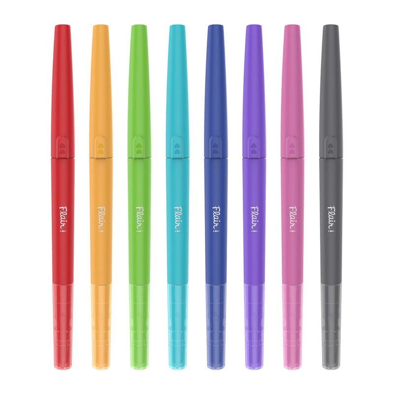 ROTULADOR FLAIR DOBLE PUNTA PAPER MATE  C/8