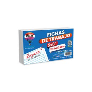 Tarjeta Rayas 5X8 Con 100 Para Archivo Diem Fb5X8R