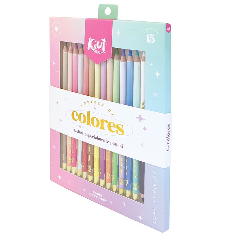 LAPICES DE COLOR 15-L RED KIUT