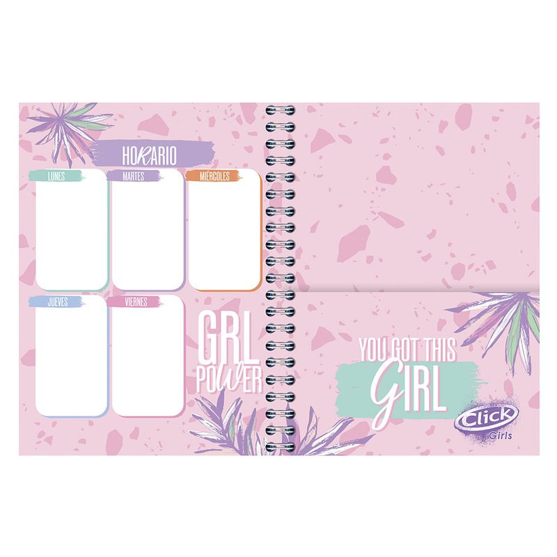 CUADERNO PROFESIONAL 100H RAYA CLICK GIRLS