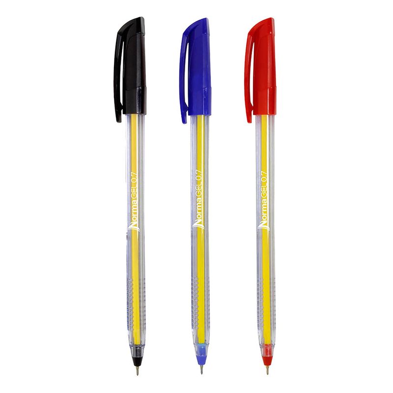 BOLIGRAFO FINO SURTIDOS NORMA GEL BLT C/3 PZS