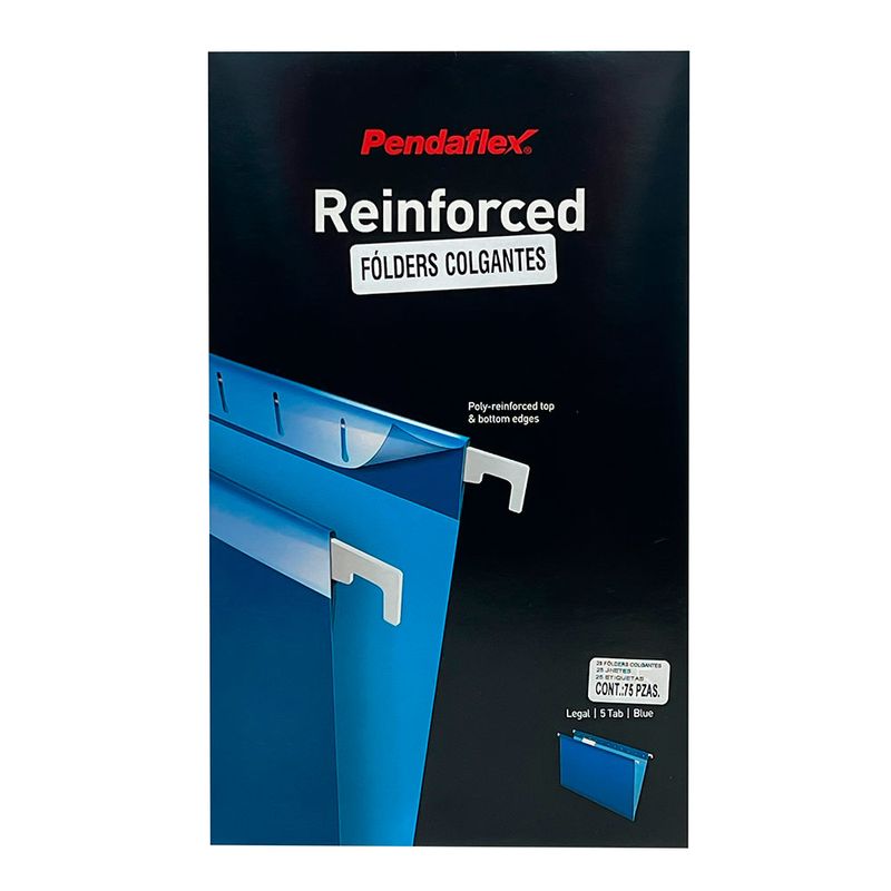 FOLDER COLGANTE OFICIO AZUL CON 25PZAS REFORZADO