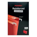 FOLDER COLGANTE OFICIO ROJO CON 25PZAS REFORZADO