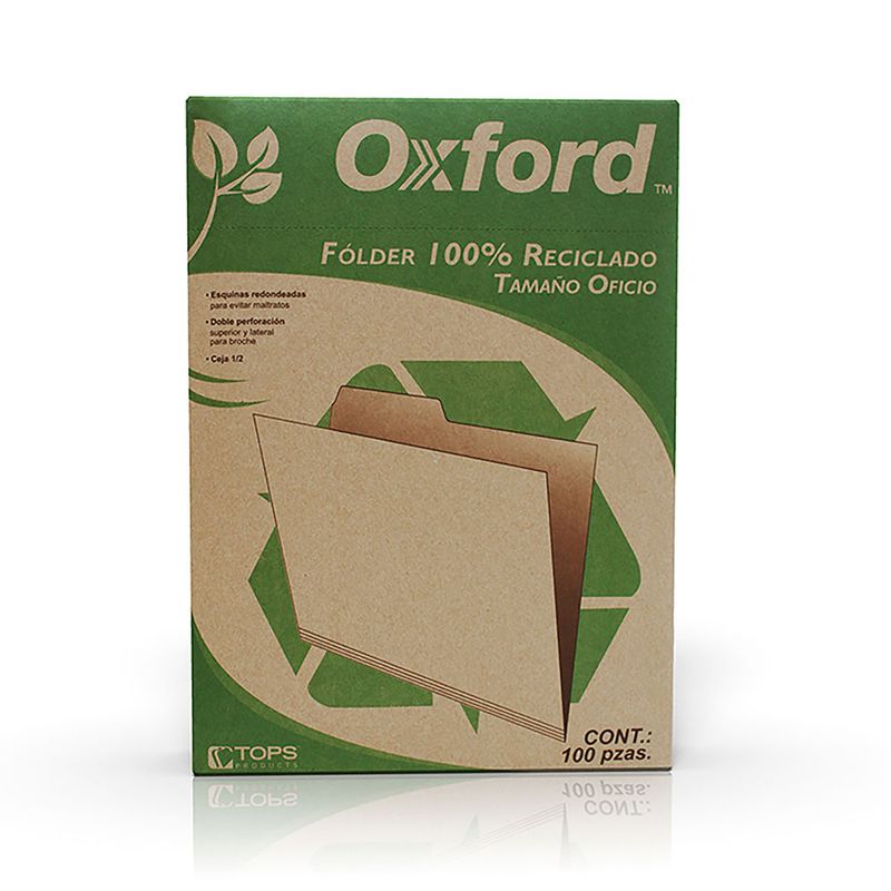 FOLDER OFICIO RECICLADO CON 100PZAS