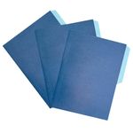 FOLDER BITONO CARTA AZUL MARINO EJECUTIVO C/5PZAS