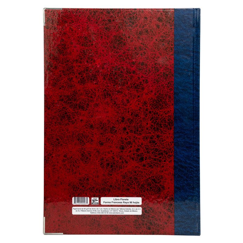 LIBRO FLORETE RAYAS 96HJS FORMA FRANCESA