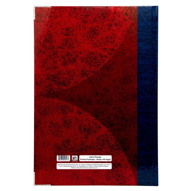 LIBRO FLORETE ACTAS 144HJS FORMA FRANCESA