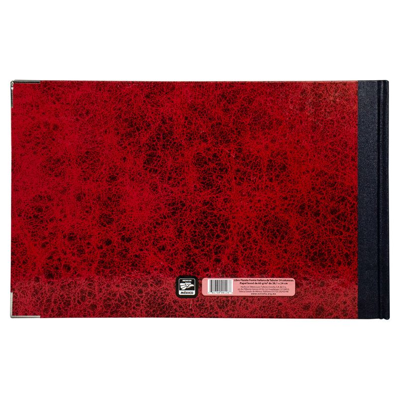 LIBRO FLORETE TABULAR 24 COLUMNAS 96HJS F/ITALIANA