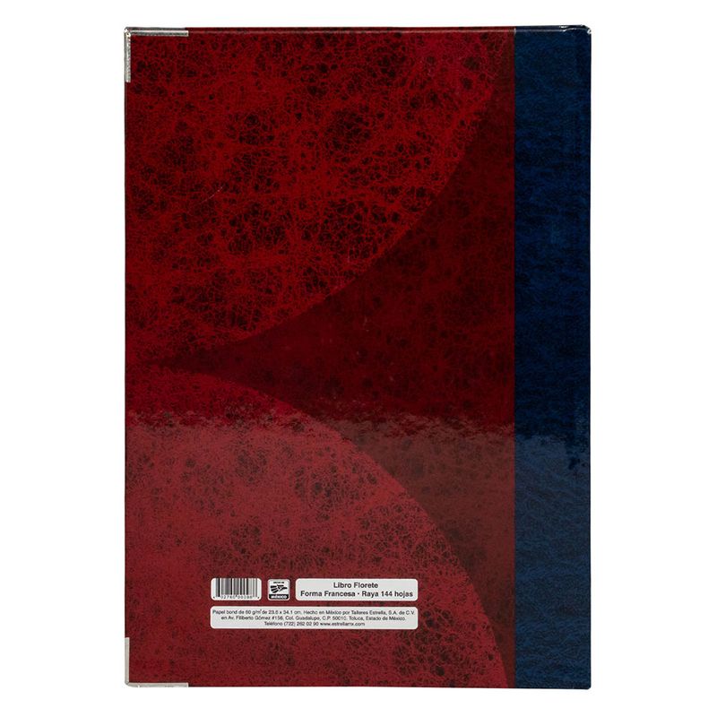 LIBRO FLORETE RAYAS 144HJS FORMA FRANCESA