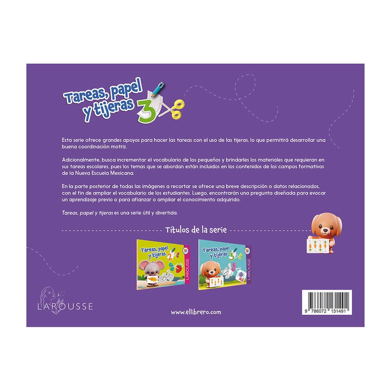 LIBRO DE TAREAS, PAPEL Y TIJERAS 3