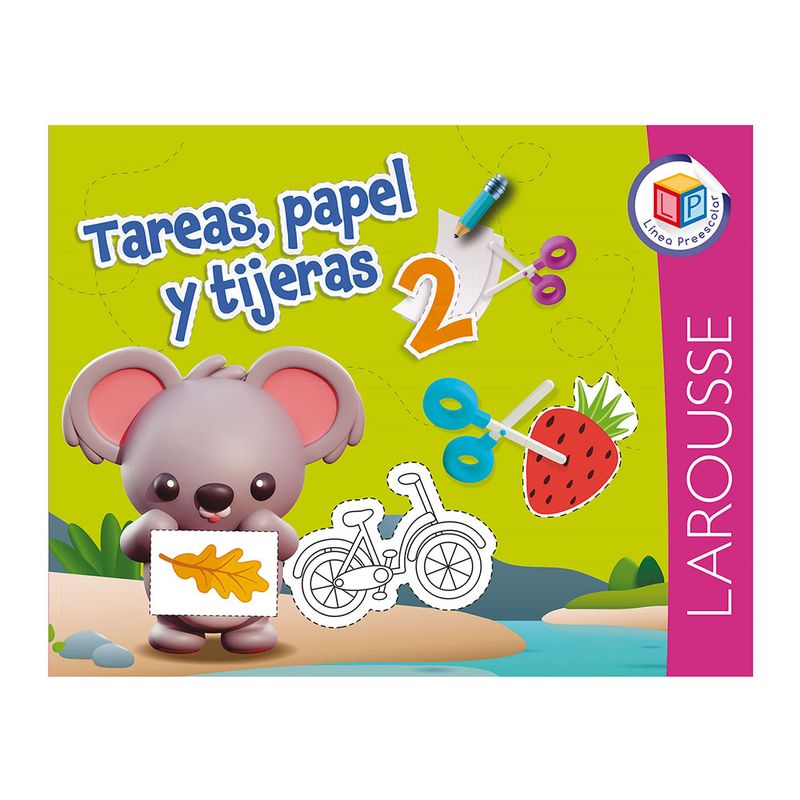 LIBRO DE TAREAS, PAPEL Y TIJERAS 2