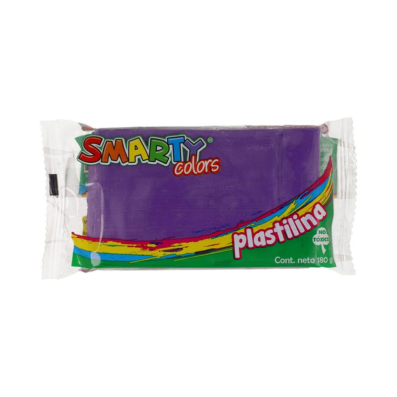 PLASTILINA MARQUETA 180GR VIOLETA SMARTY
