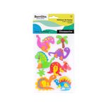 STICKERS FOAMY DINOSAURIOS 8 PIEZAS BARRILITO