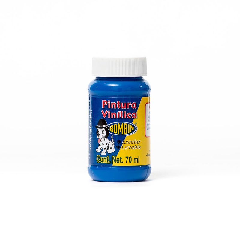PINTURA VINILICA BOMBIN 70ML AZUL