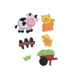 STICKERS FOAMY GRANJA 10 PIEZAS BARRILITO