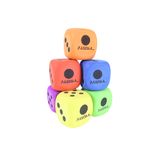 JUEGO DE DADOS FOAMY 5CMX5CM C/6 PZAS PASCUA