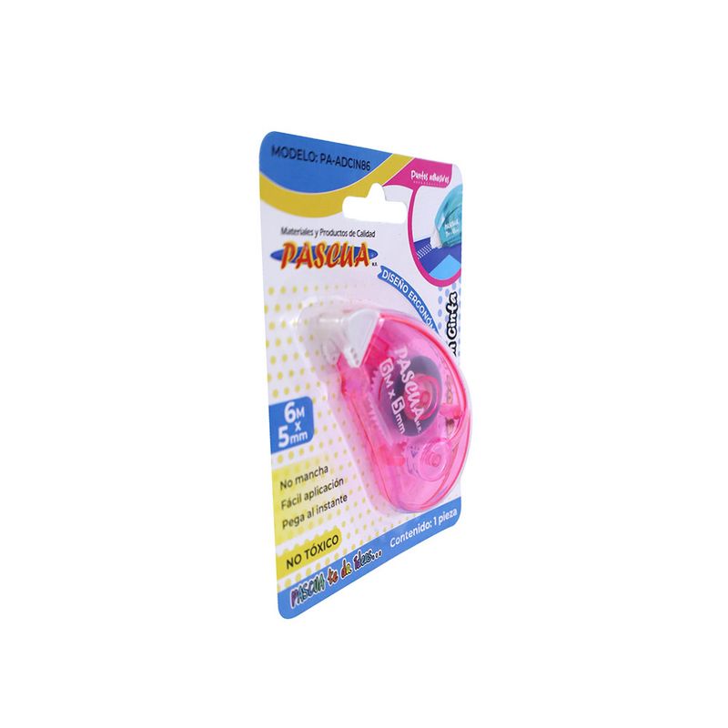 ADHESIVO EN CINTA TRANSPARENTE 5MMX6M PASCUA