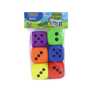 Dados Foamy Jumbo 6 Pzas Surtidos Pascua Daf-5506Sur