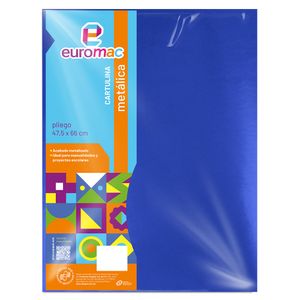 Cartulina Metalica Azul Rey Mt0001