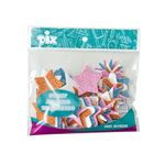 FIGURAS DE FOAMY DIAMANTADO CON ADHESIVO ESTRELLAS C/38 PIEZAS