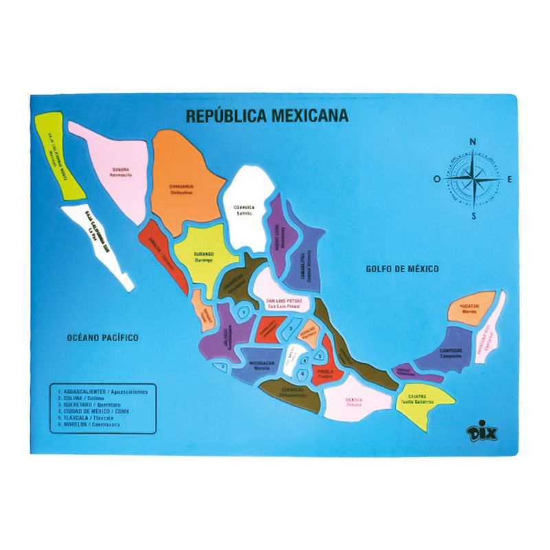 FOAMY DIDACTICO DE LA REPUBLICA MEXICANA