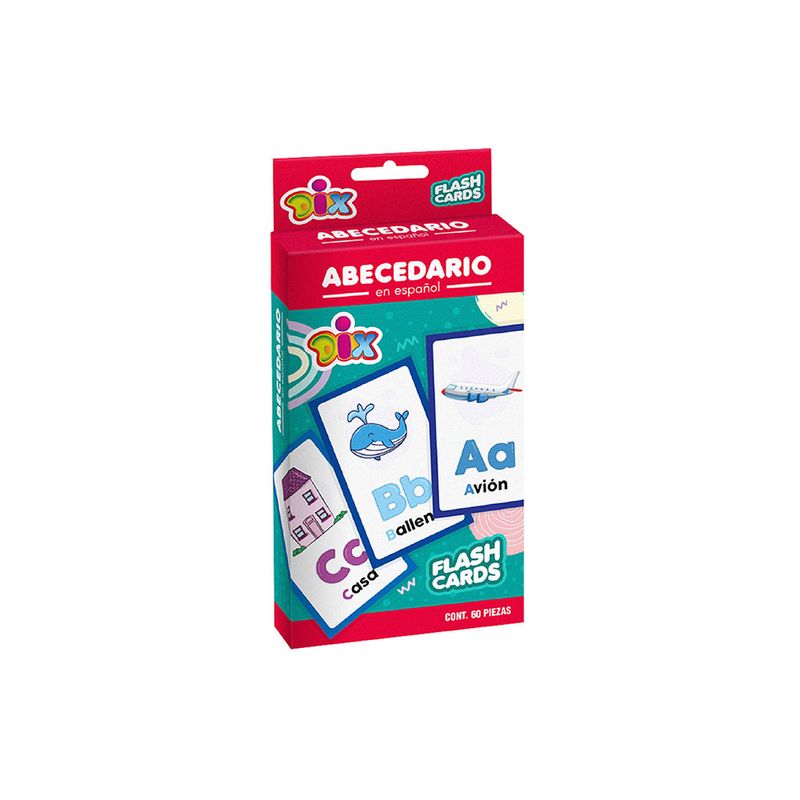 TARJETA EDUCATIVA ABECEDARIO C/60 PIEZAS