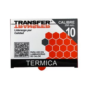 Mica Termica 11.5X8Cm C/100 Pzas (10Mil) Transfer Mtr1080115C
