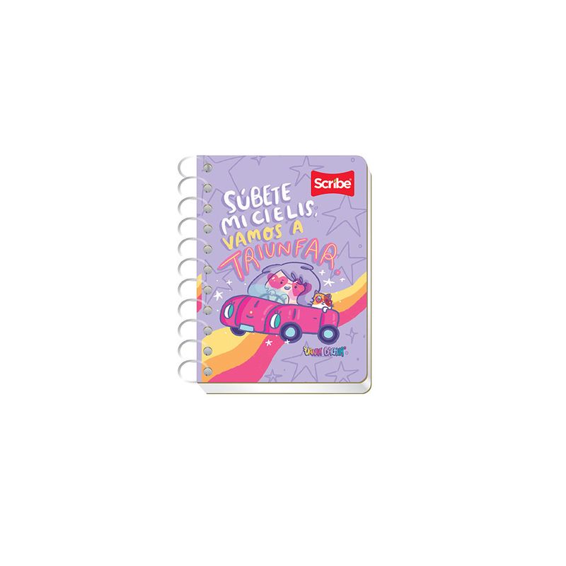 LIBRETA ESPIRAL POCKET 80H RAYAS SUPER GIRL