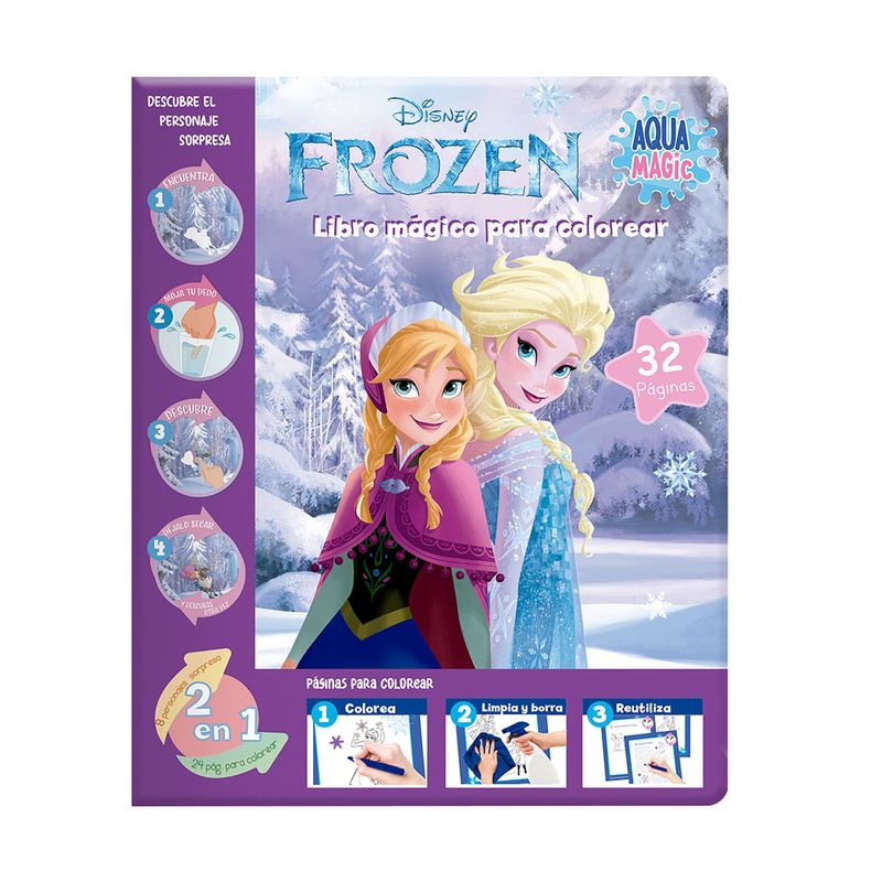LIBRO COLOREAR AQUA MAGIC FROZEN
