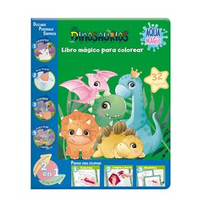Libro Colorear Aqua Magic Dinosaurios 4155325502