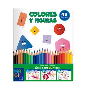 Libro Colorear Magico Colores Y Figuras 4151485812