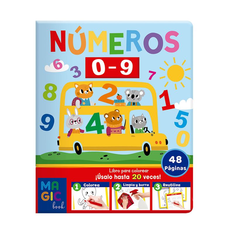 LIBRO COLOREAR MAGICO NUMEROS