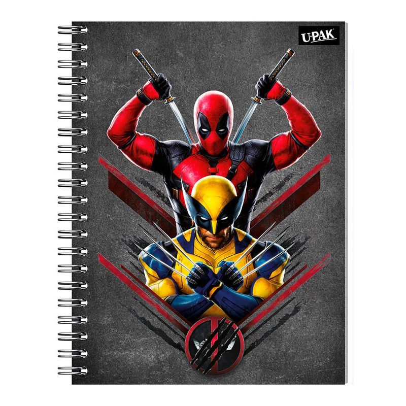 CUADERNO PROFESIONAL 100H RAYAS DEADPOOL