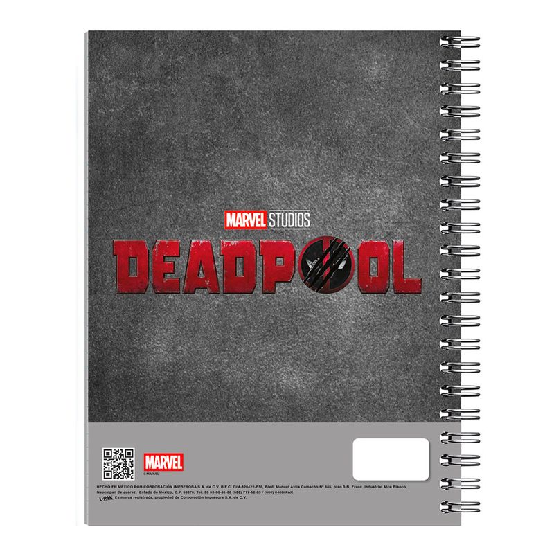 CUADERNO PROFESIONAL 100H C-7 DEADPOOL
