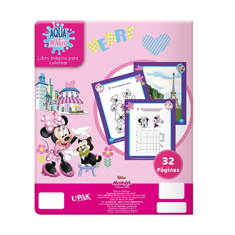 LIBRO COLOREAR AQUA MAGIC MINNIE