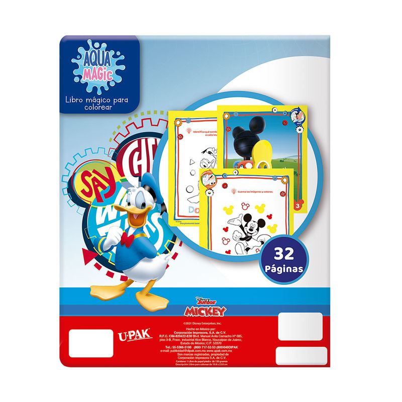 LIBRO COLOREAR AQUA MAGIC MICKEY