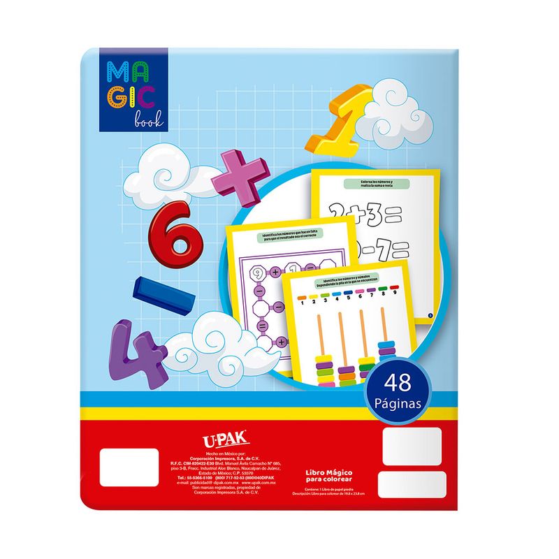 LIBRO COLOREAR MAGICO SUMAS Y RESTAS