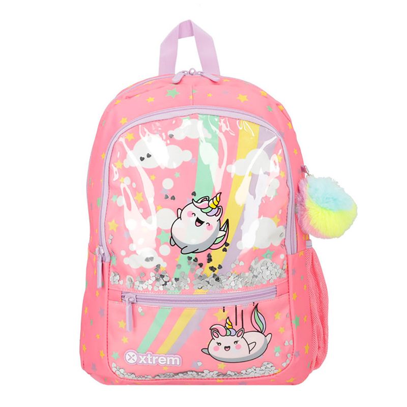 MOCHILA INFANTIL XTREM LOGAN PINK UNICORN
