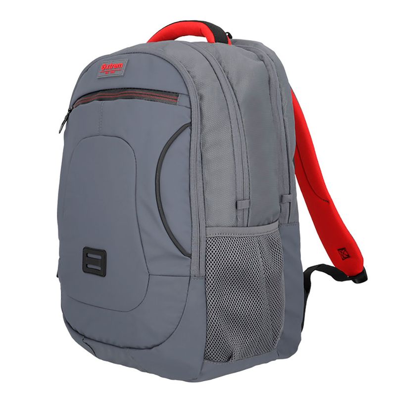 MOCHILA JUVENIL XTREME GAMMA GRIS/ROJO