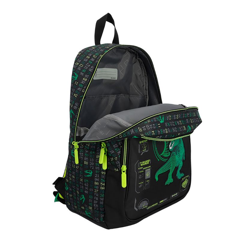 MOCHILA KINDER XTREME HOPPER GREEN DINO